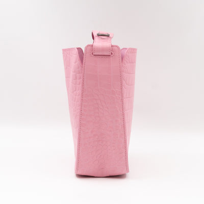 Tool 2.0 XS North-South Tote Bag Light Pink Embossed Calfskin