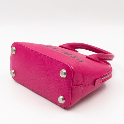 Ville XXS Top Handle Bag Fuchsia Grained Calfskin