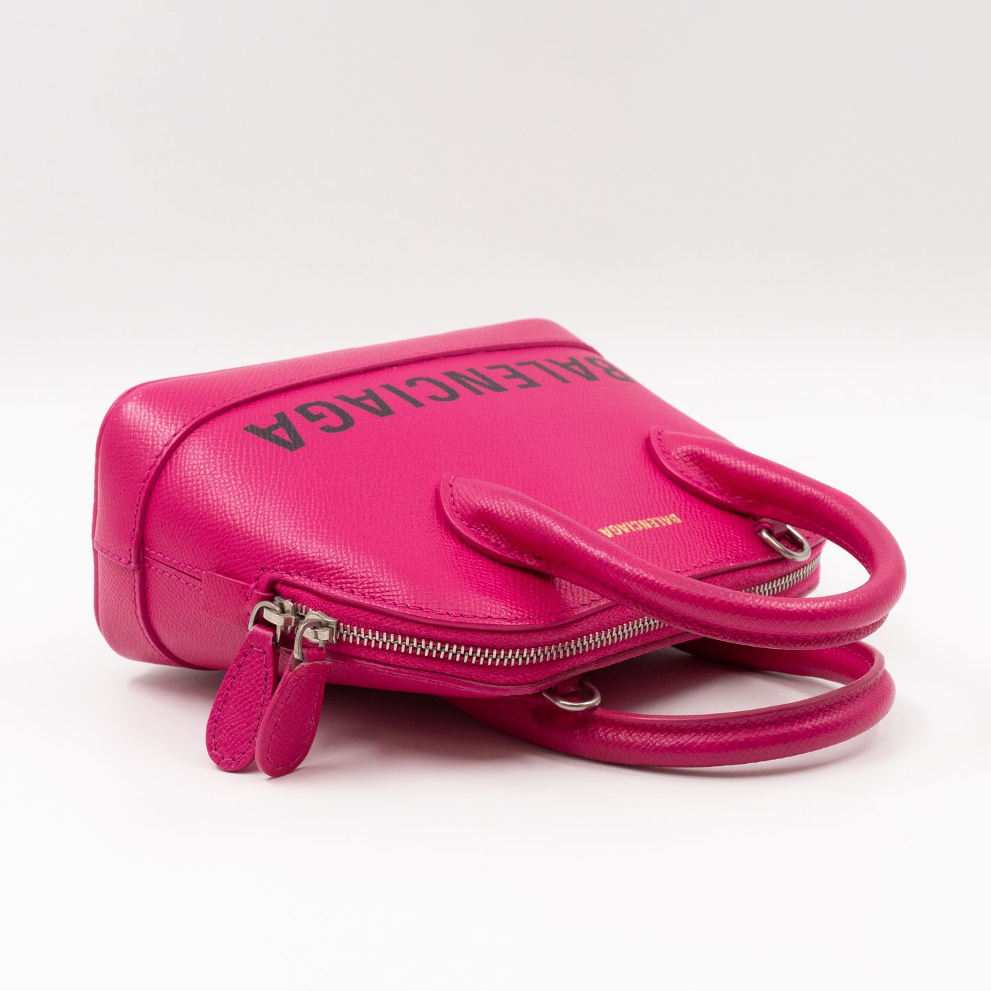 Ville XXS Top Handle Bag Fuchsia Grained Calfskin