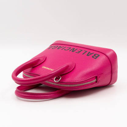 Ville XXS Top Handle Bag Fuchsia Grained Calfskin