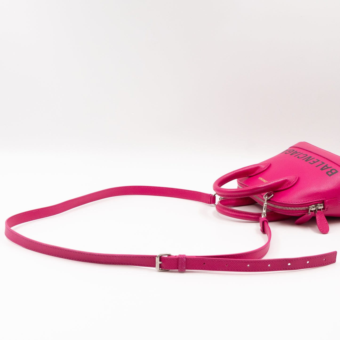 Ville XXS Top Handle Bag Fuchsia Grained Calfskin