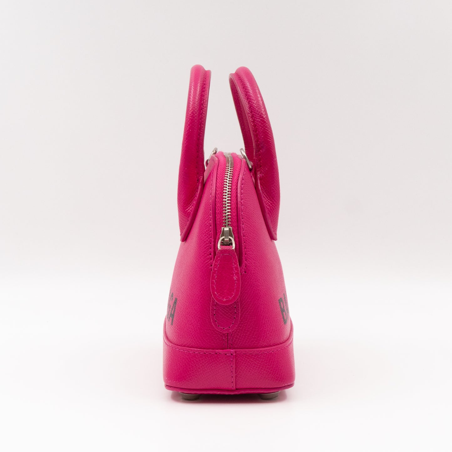 Ville XXS Top Handle Bag Fuchsia Grained Calfskin