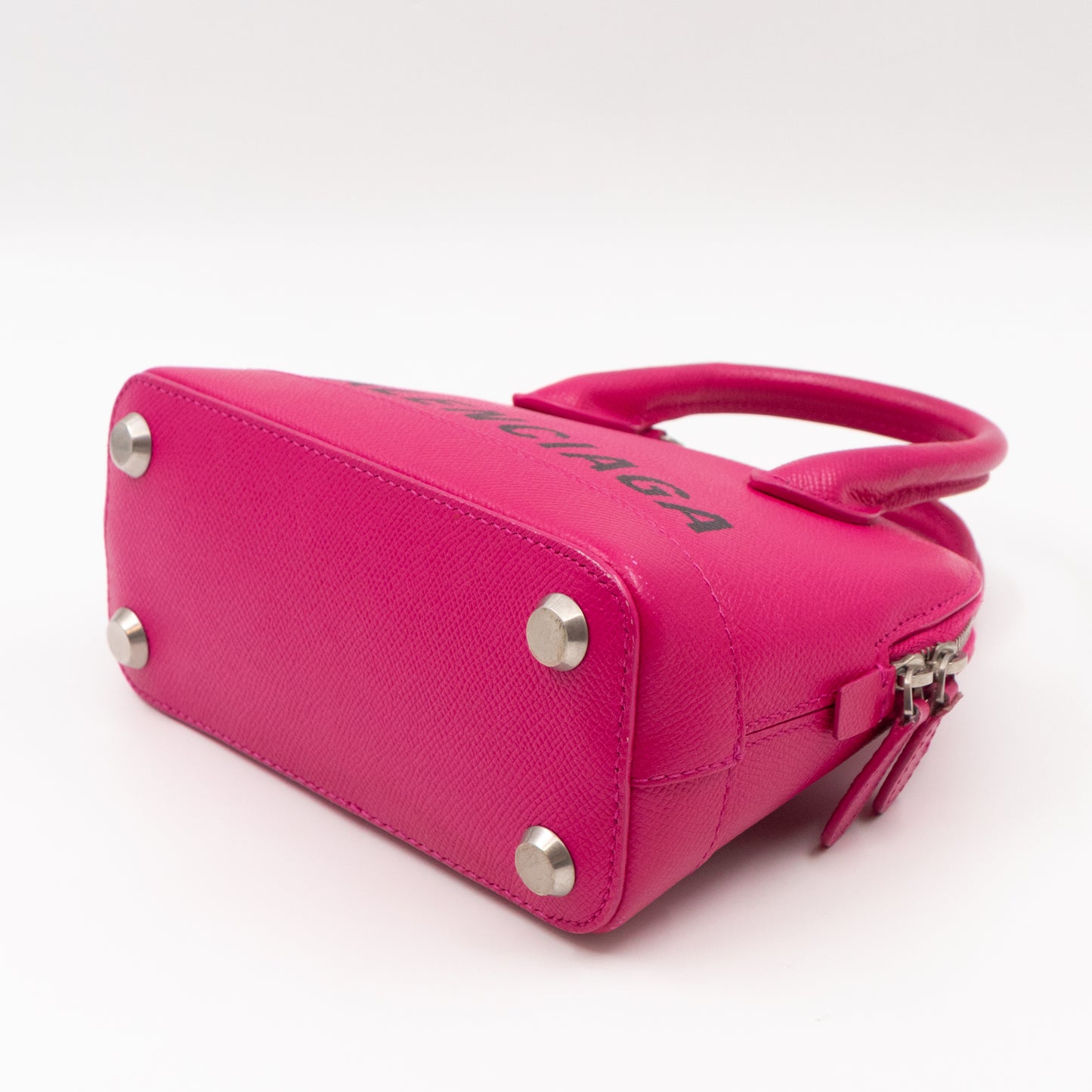 Ville XXS Top Handle Bag Fuchsia Grained Calfskin