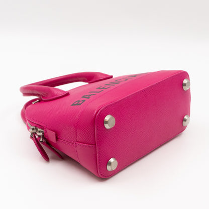 Ville XXS Top Handle Bag Fuchsia Grained Calfskin