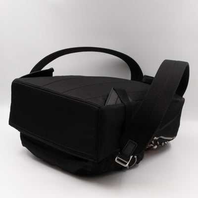 Vulcano Backpack Studs & Pins Black Nylon