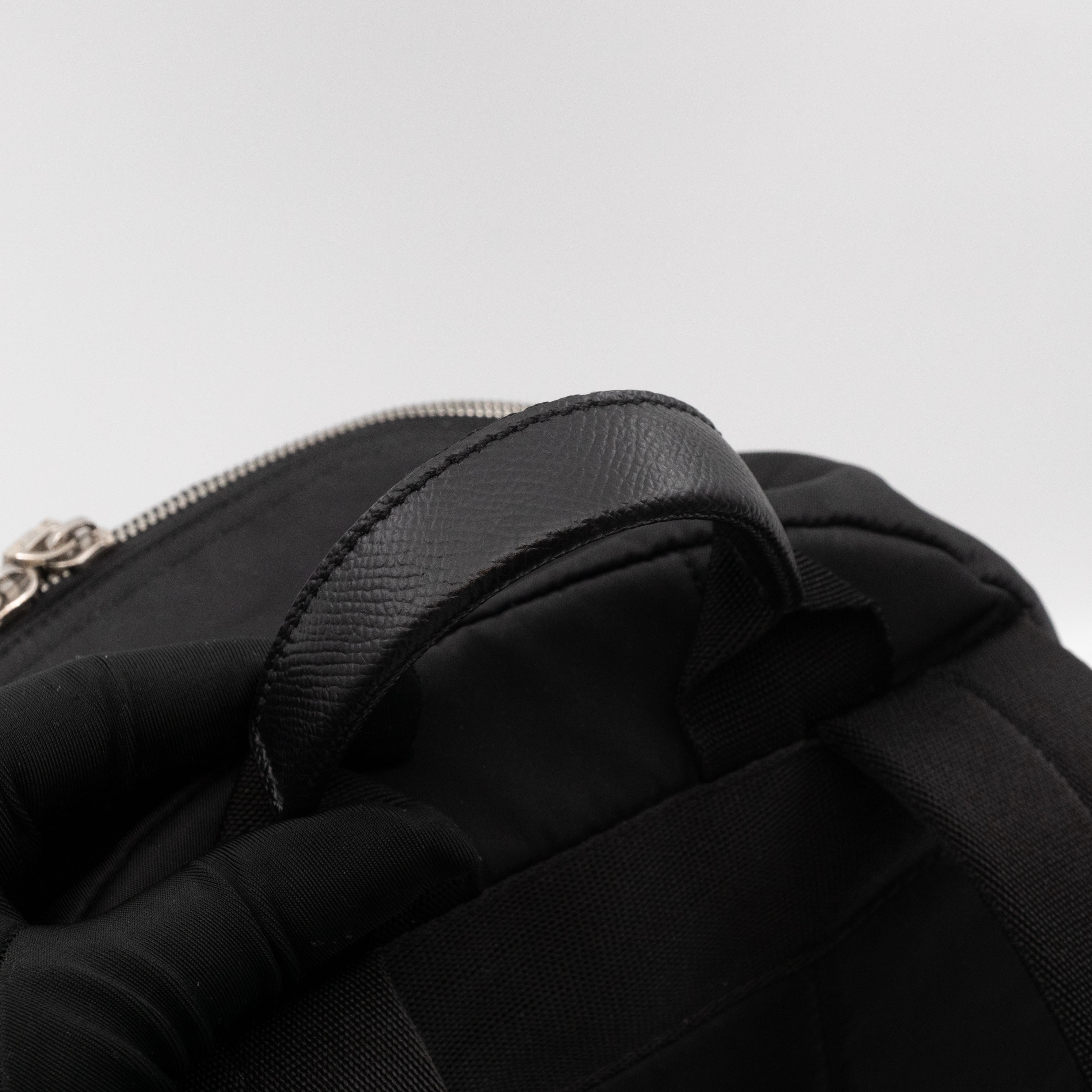 Vulcano Backpack  Studs & Pins Black Nylon