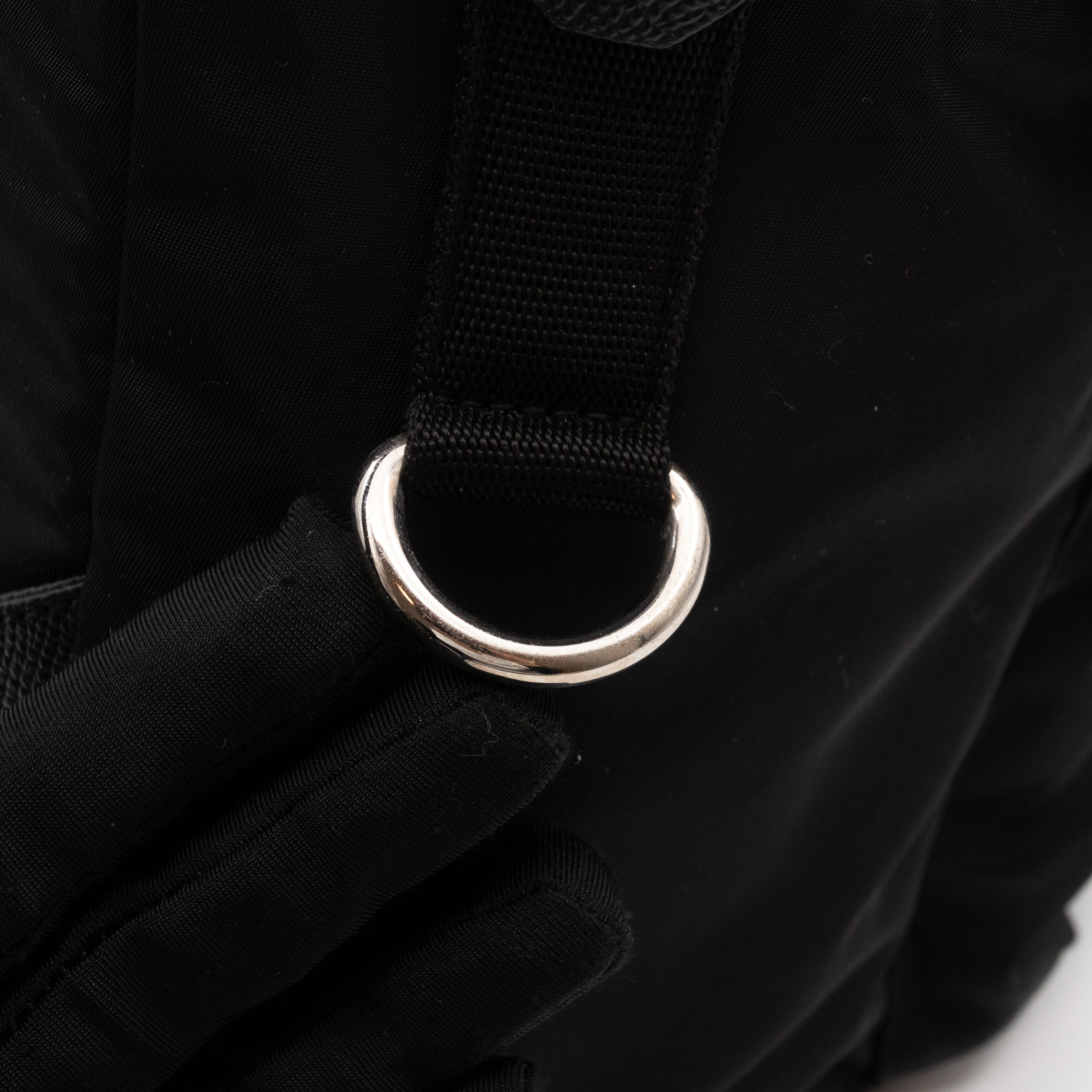 Vulcano Backpack  Studs & Pins Black Nylon