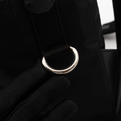 Vulcano Backpack Studs & Pins Black Nylon