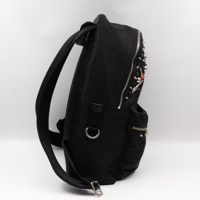 Vulcano Backpack Studs & Pins Black Nylon