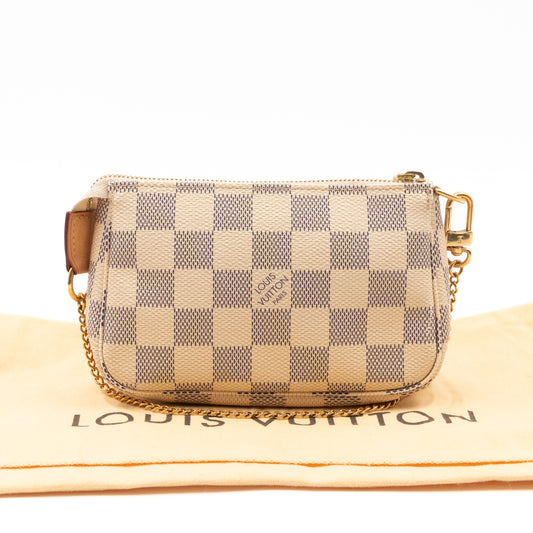 Mini Pochette Accessoires Damier Azur