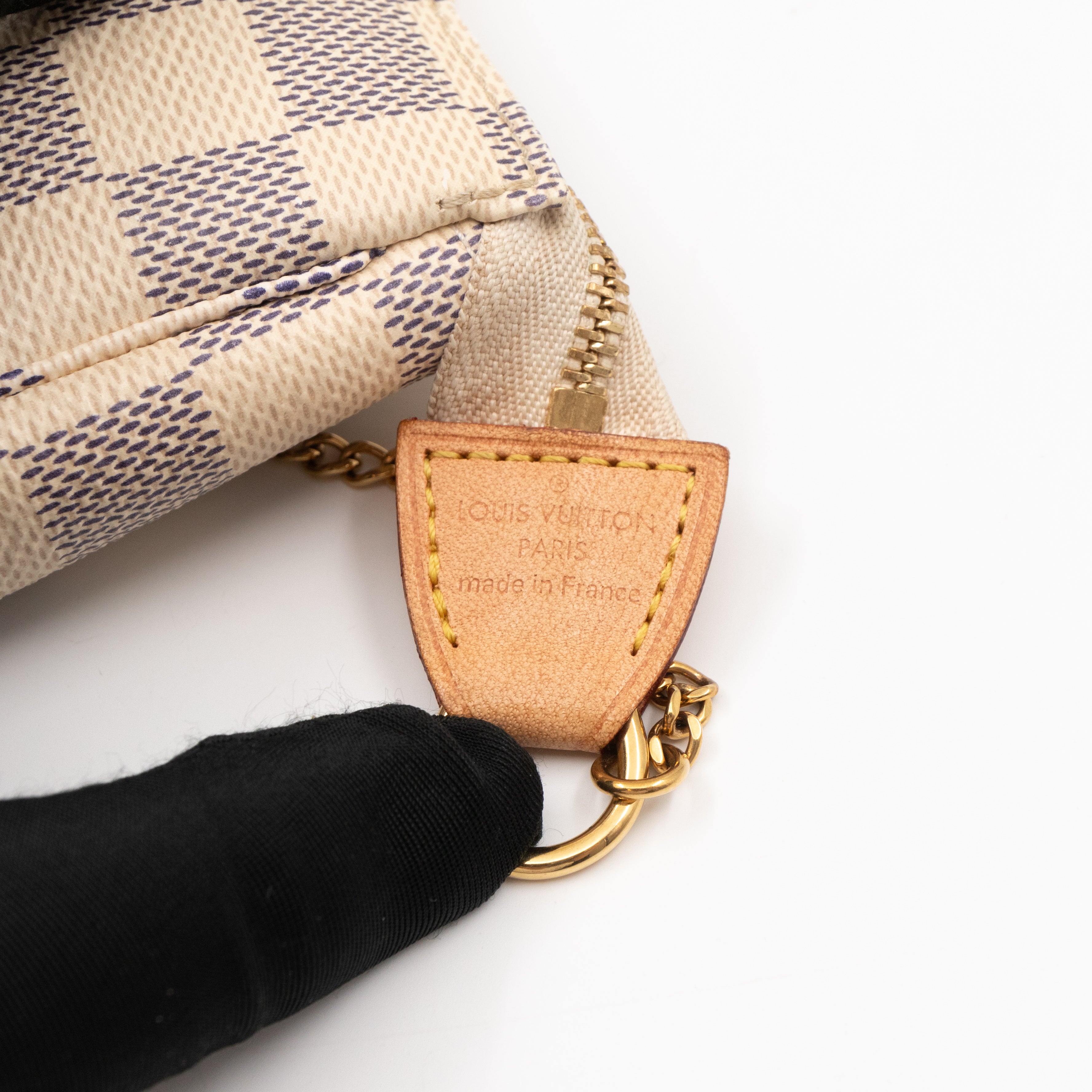 Mini Pochette Accessoires Damier Azur