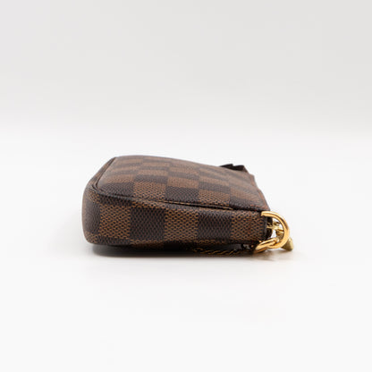 Mini Pochette Accessoires Damier Ebene