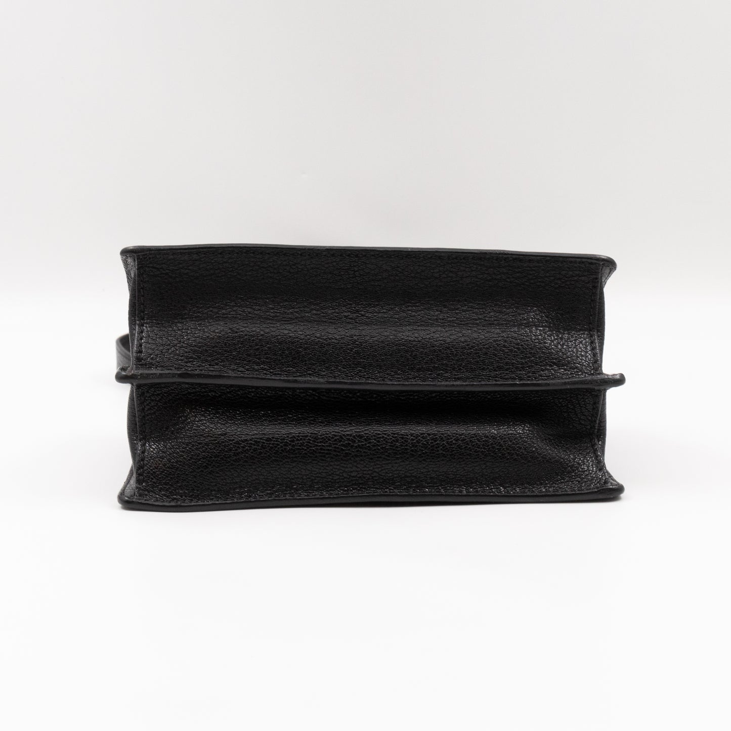 Bandoliera Madras Shoulder Bag Black Goatskin Leather