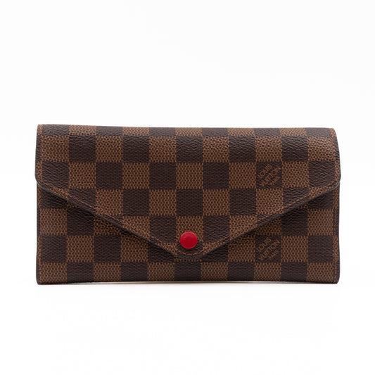 Josephine Wallet Damier Ebene Red