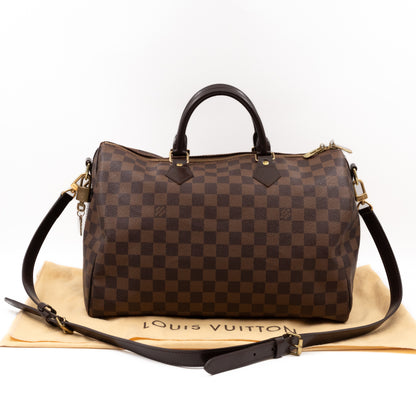 Speedy 35 Bandouliere Damier Ebene