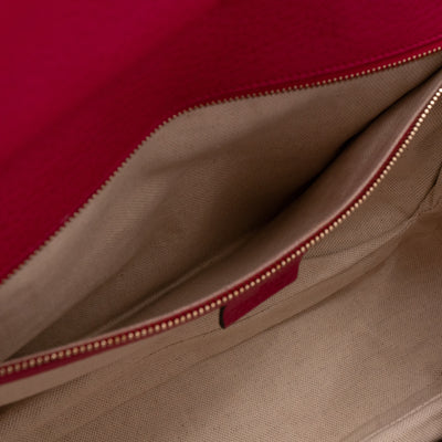 New Bamboo Large Top Handle Bag Pink Leather