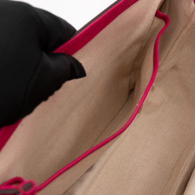 New Bamboo Large Top Handle Bag Pink Leather