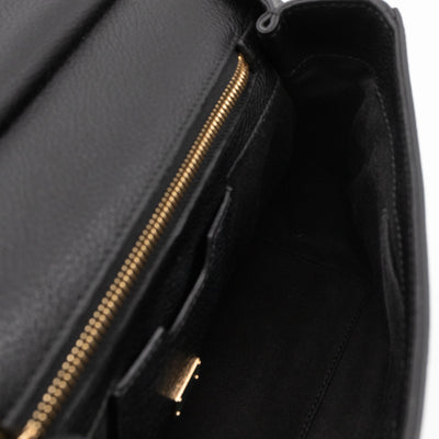 Sicily Medium Black Embellished Leather