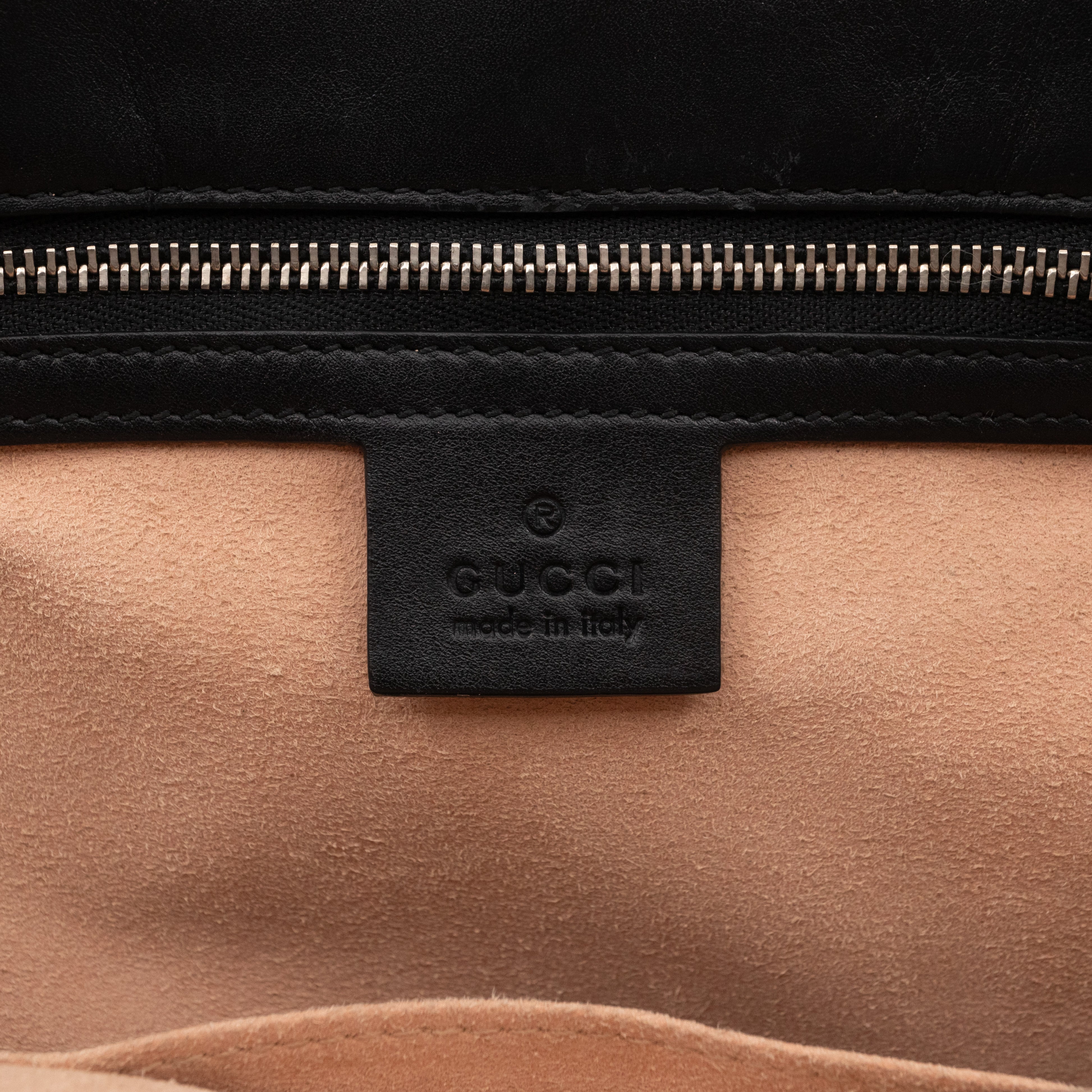 Web Dionysus Medium Tote Black Calfskin Leather