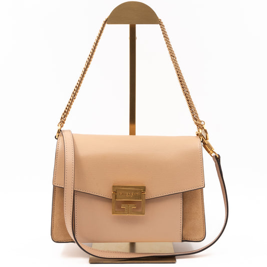 GV3 Small Crossbody Bag Beige Leather