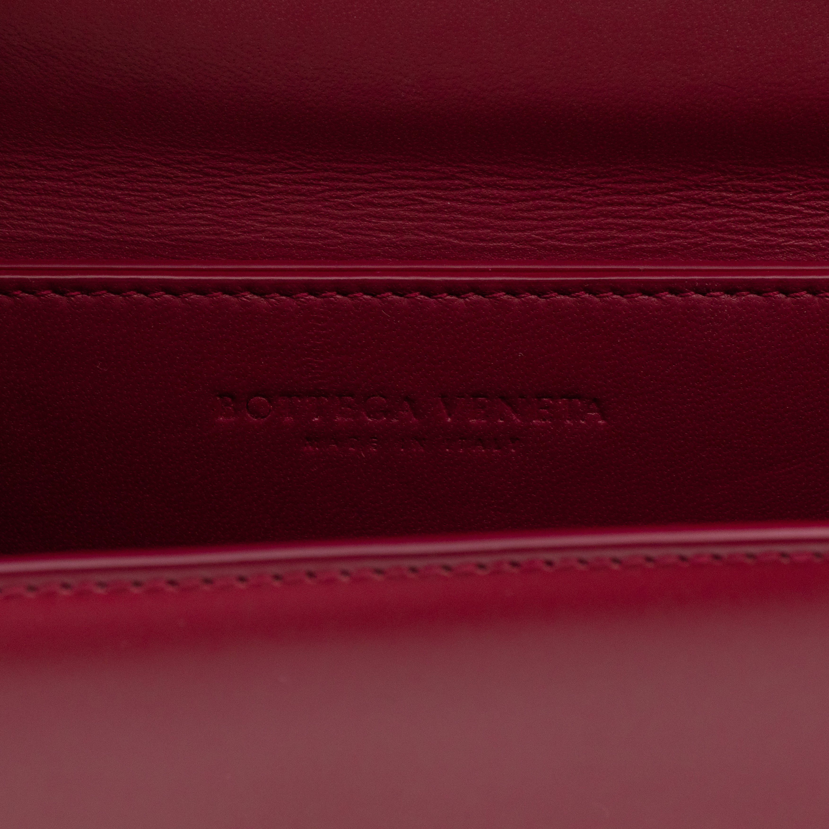 Classic Mini Crossbody Bag Spazzolato Calfskin Red Leather