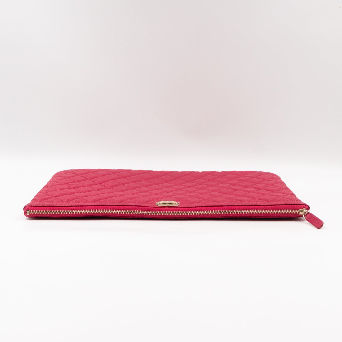 Boy O Case Clutch Large Caviar Pink Leather