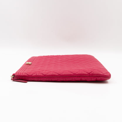 Boy O Case Clutch Large Caviar Pink Leather