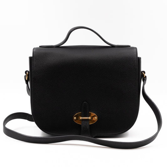 Tenby Crossbody Bag Black Calfskin Leather