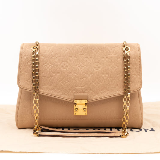 Saint Germain MM Monogram Empreinte Beige