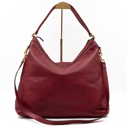 Miss GG Original Hobo Bag Red Leather