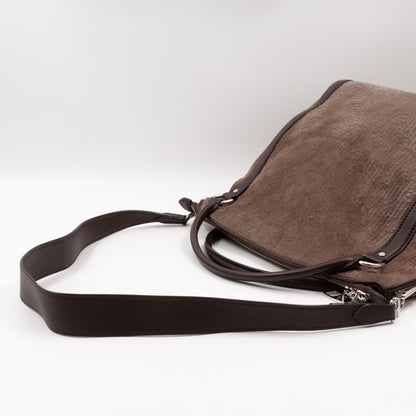 Antheia Ixia PM Brown Suede Leather