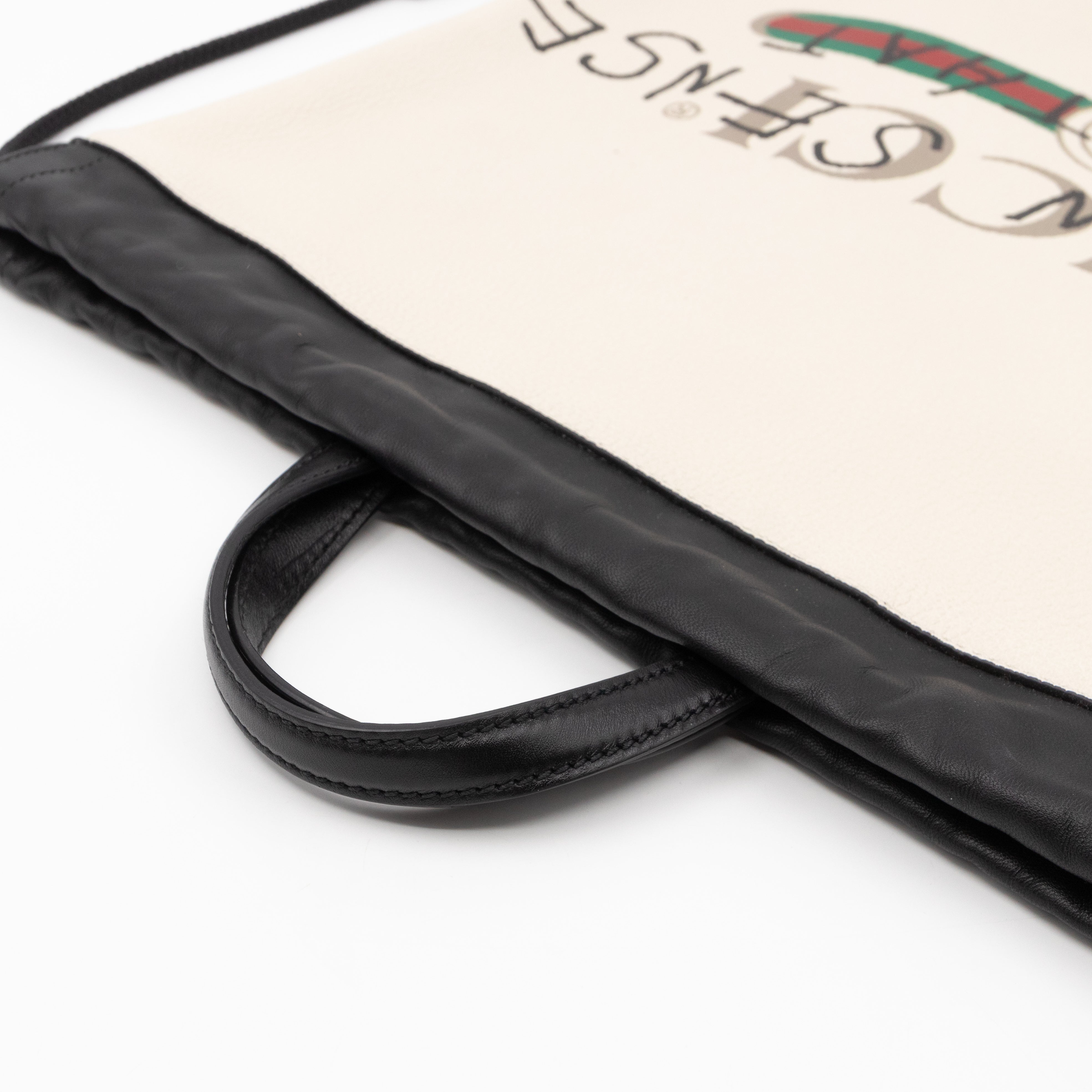Coco Capitan Logo Drawstring Backpack White Leather