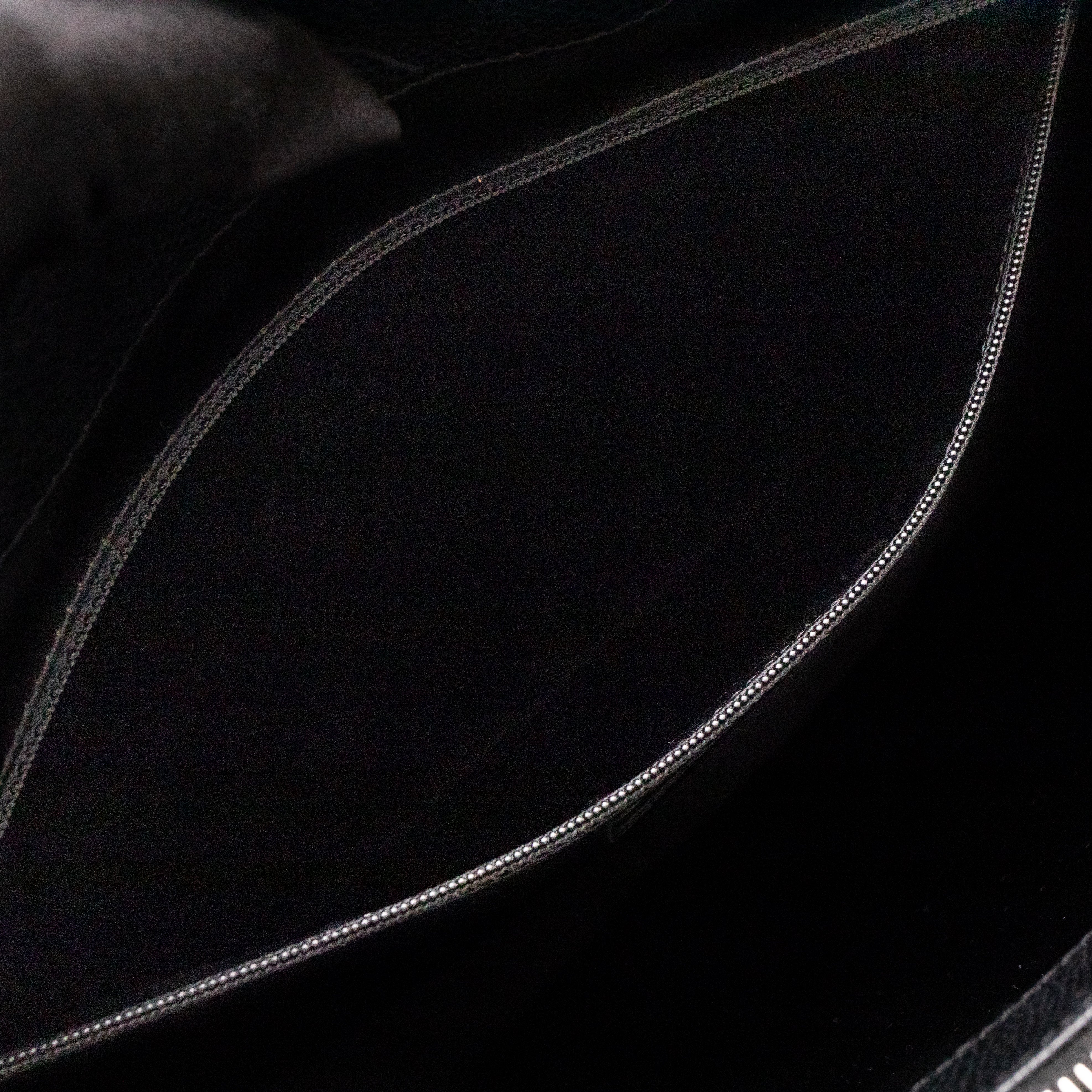 GST XL Grand Shopping Tote Black Caviar Silver