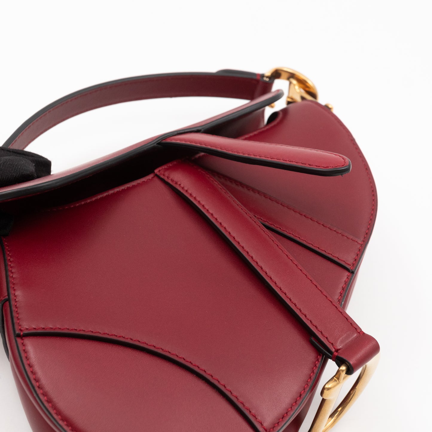 Mini Saddle Bag Red Leather