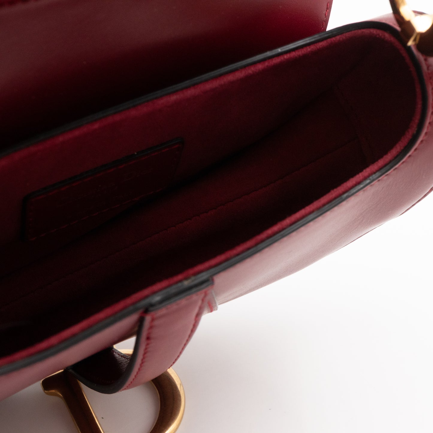 Mini Saddle Bag Red Leather