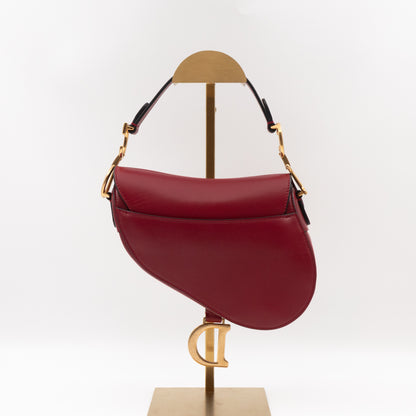 Mini Saddle Bag Red Leather