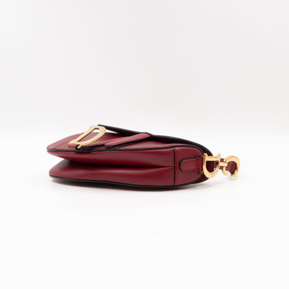 Mini Saddle Bag Red Leather