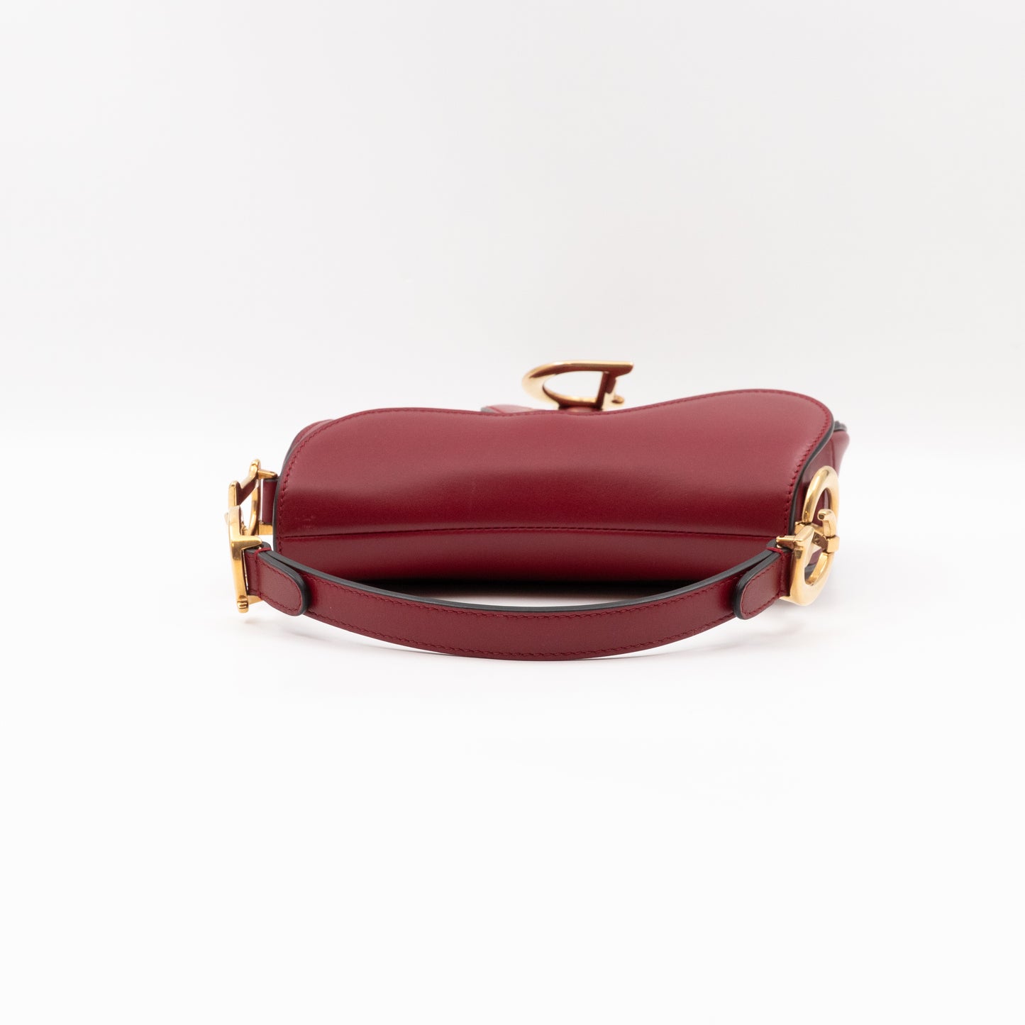 Mini Saddle Bag Red Leather