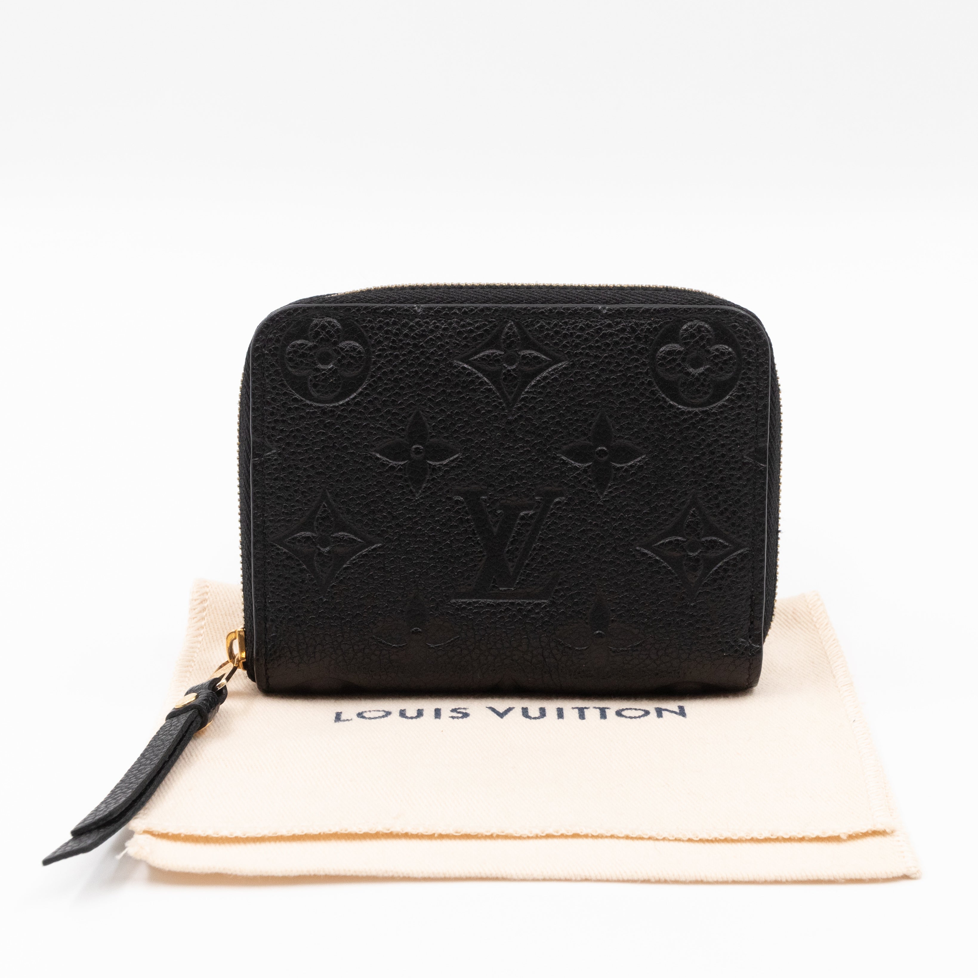 Zippy Coin Purse Black Monogram Empreinte