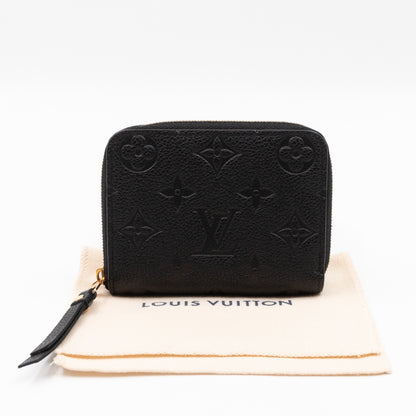 Zippy Coin Purse Black Monogram Empreinte