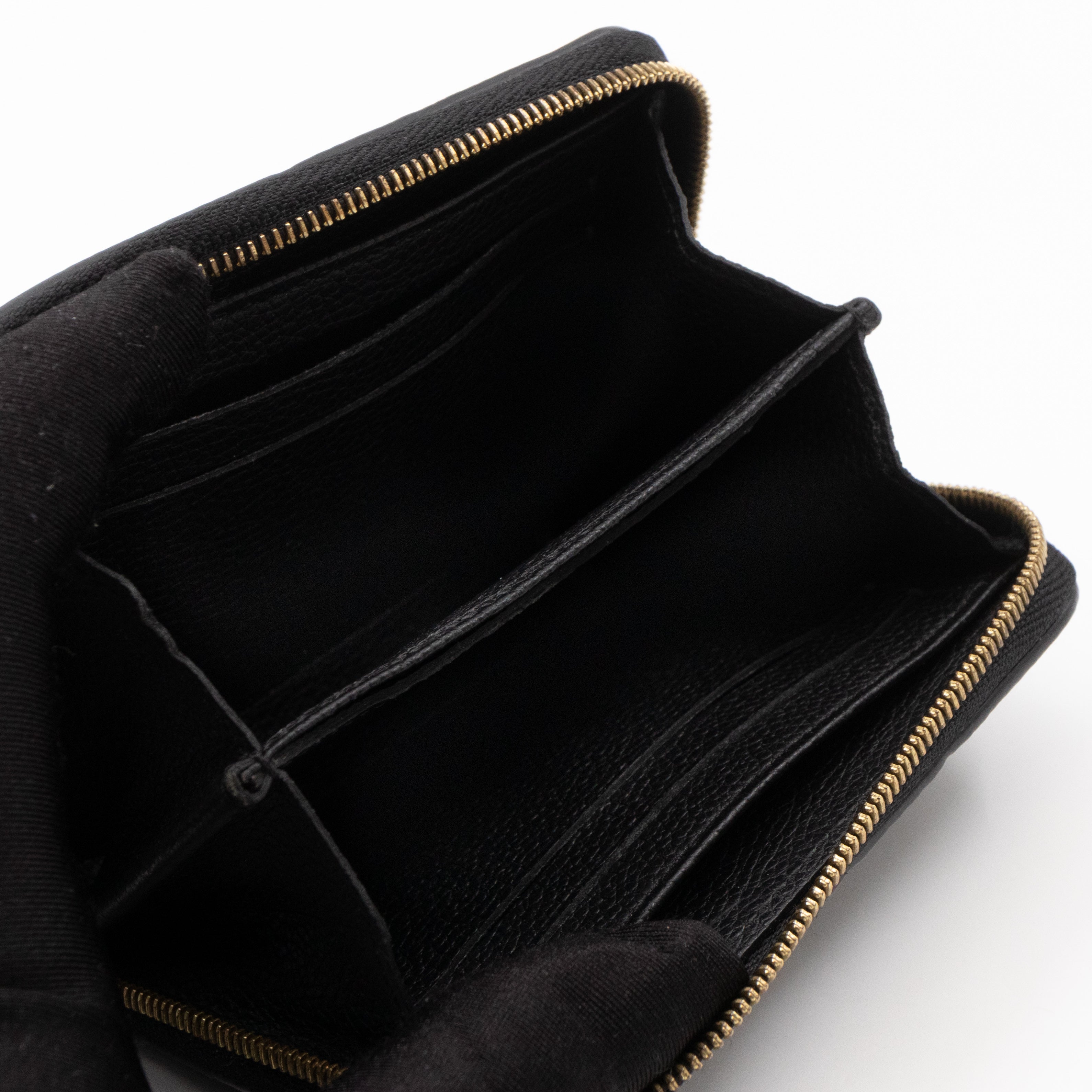 Zippy Coin Purse Black Monogram Empreinte