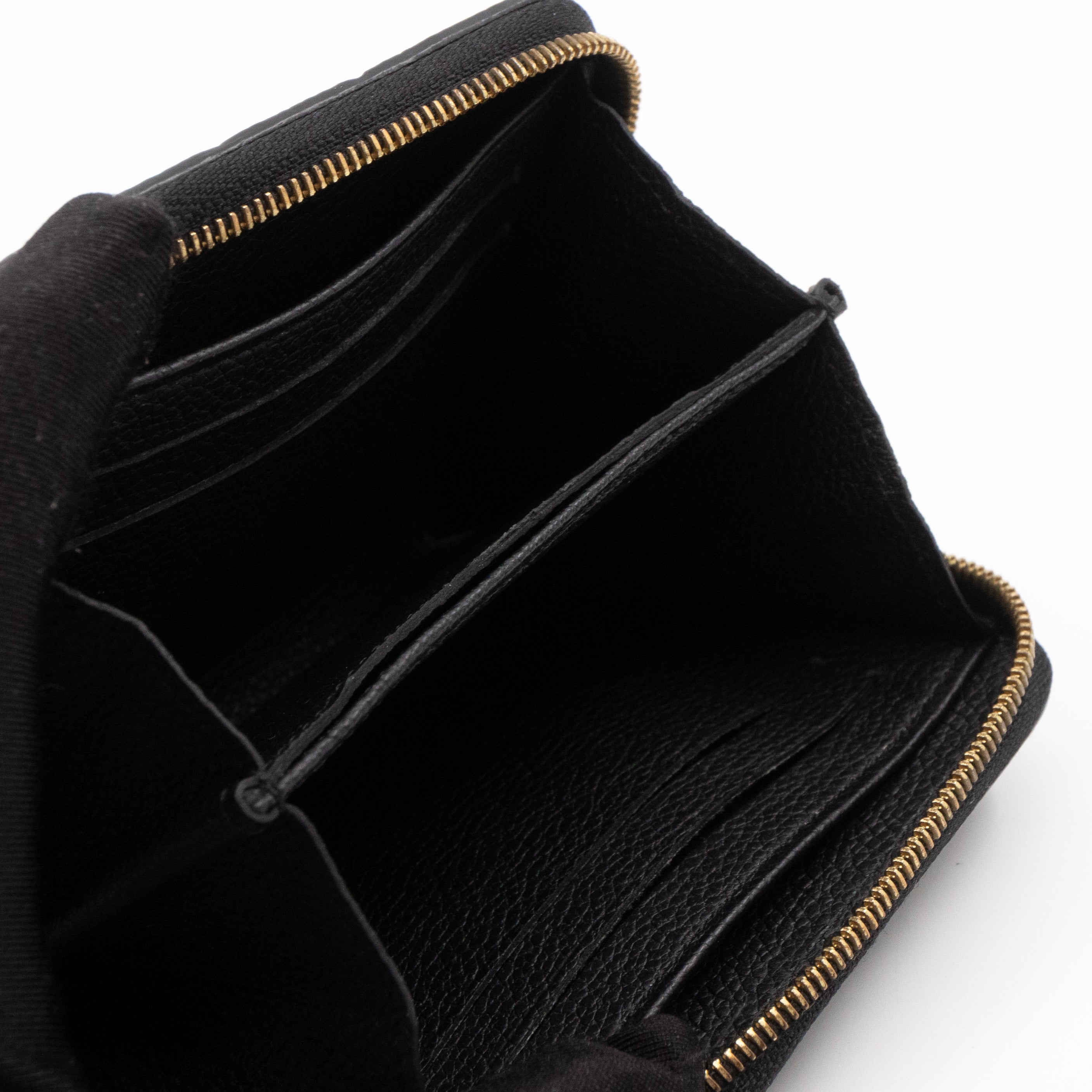Zippy Coin Purse Black Monogram Empreinte