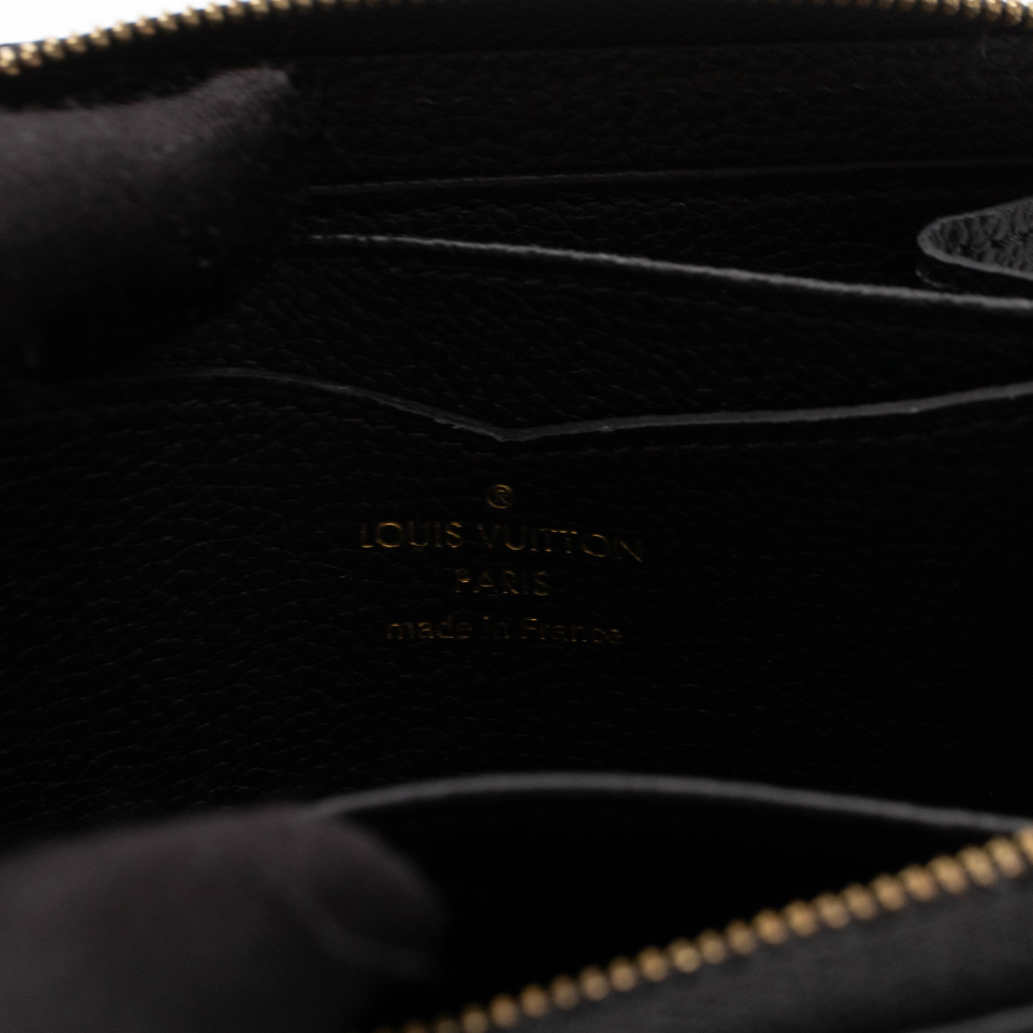 Zippy Coin Purse Black Monogram Empreinte
