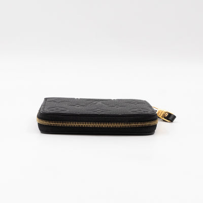 Zippy Coin Purse Black Monogram Empreinte