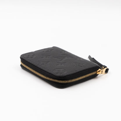 Zippy Coin Purse Black Monogram Empreinte