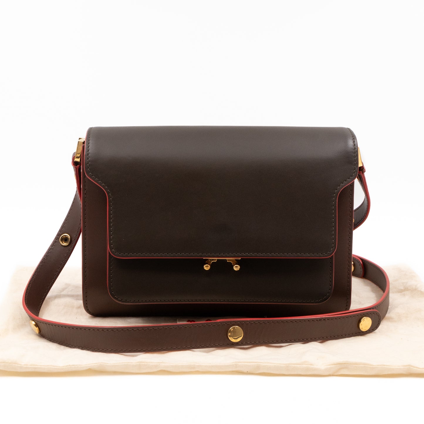 Trunk Bag Mini Brown Leather