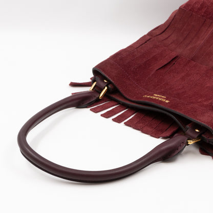 Bucket Bag Elderberry Prorsum Suede Fringe