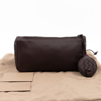 Zipped Pouch Brown Leather