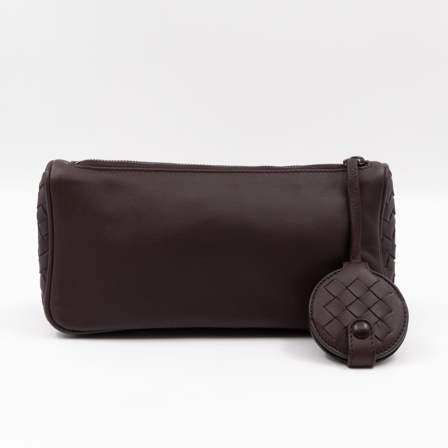 Zipped Pouch Brown Leather