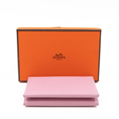 Calvi Duo Card Holder Mauve Sylvestre Leather